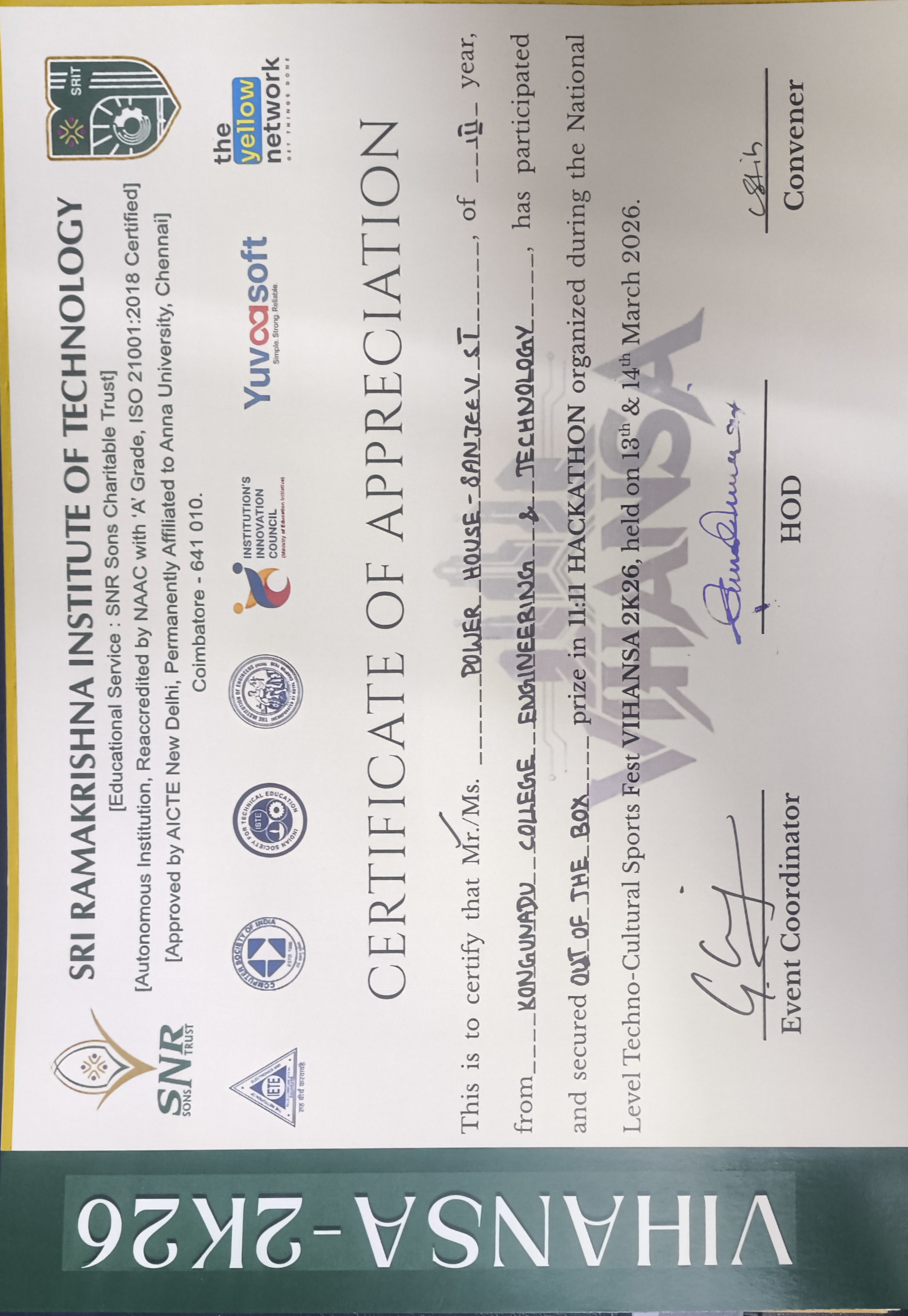 Certificate 5